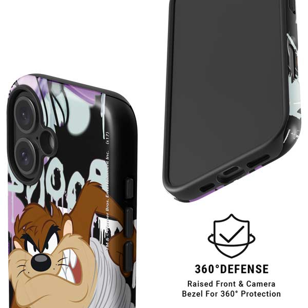 Looney Tunes Splatter Paint Tasmanian Devil iPhone 17 Magsafe Impact Case