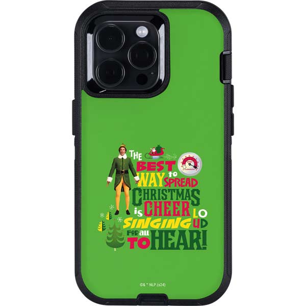 Elf Spread Christmas Cheer Otterbox Defender iPhone Skin