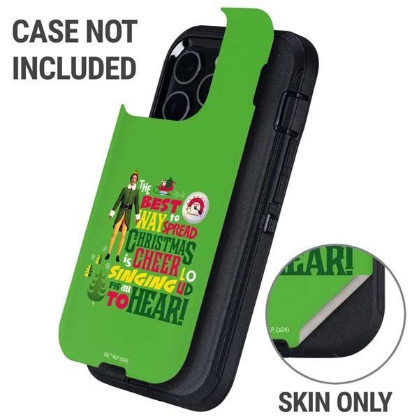 Elf Spread Christmas Cheer Otterbox Defender iPhone Skin