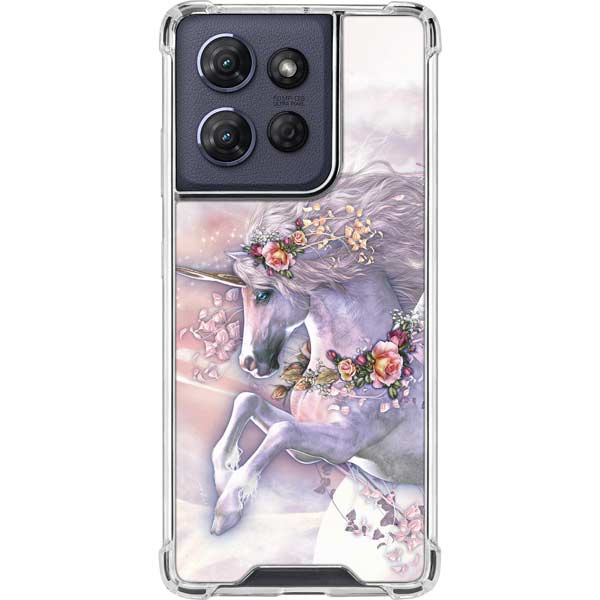 Spring Flight Unicorn by Laurie Prindle Moto G Power 5G (2025) Clear Case