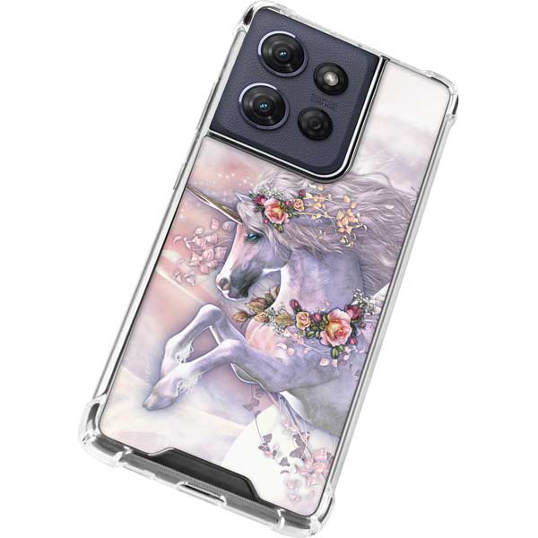 Spring Flight Unicorn by Laurie Prindle Moto G Power 5G (2025) Clear Case
