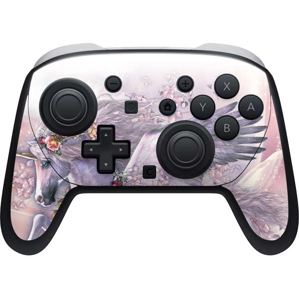 Spring Flight Unicorn by Laurie Prindle Nintendo Switch 2 (2025) Pro Controller Skin