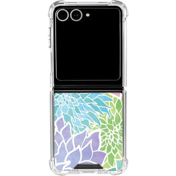 Spring Flowers Galaxy Z Flip7 Clear Case