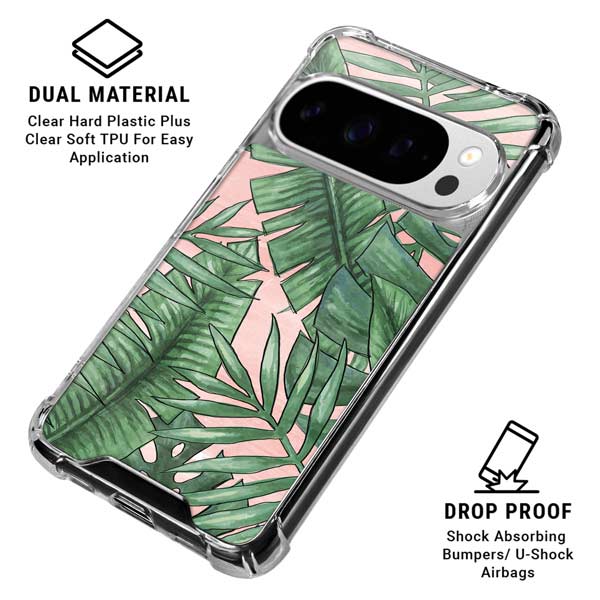 Spring Palm Leaves Google Pixel 10 Pro XL Clear Case