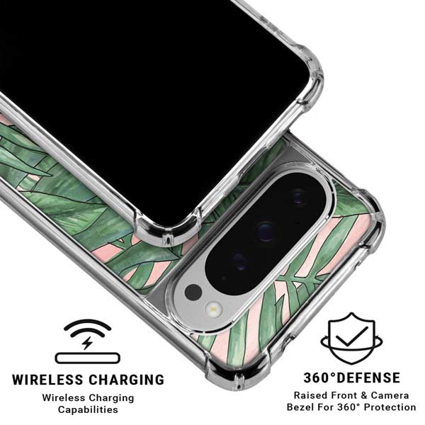 Spring Palm Leaves Google Pixel 10 Pro XL Clear Case