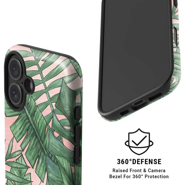 Spring Palm Leaves iPhone 16 Magsafe Impact Case