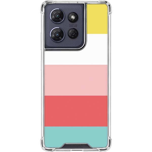 Spring Stripes Moto G 5G (2025) Clear Case