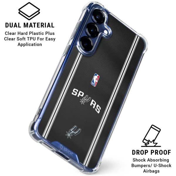 NBA San Antonio Spurs Jersey Galaxy S25 FE Clear Case