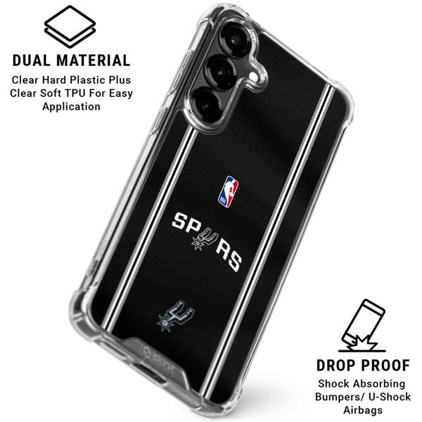 NBA San Antonio Spurs Jersey Galaxy S26 Plus Clear Case