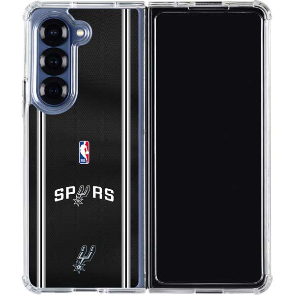 NBA San Antonio Spurs Jersey Galaxy Z Fold7 Clear Case
