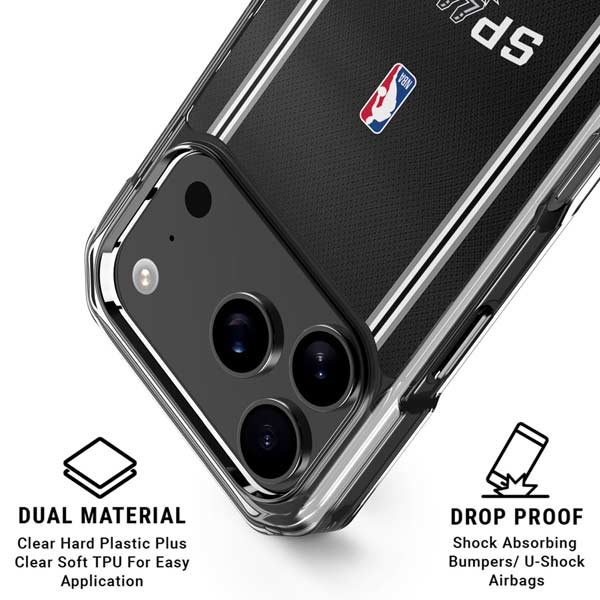 NBA San Antonio Spurs Jersey iPhone 17 Pro Clear Case