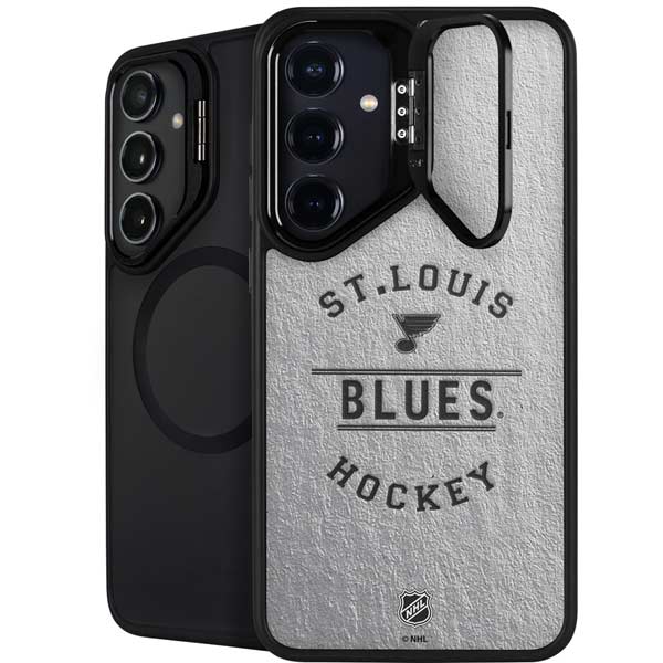 NHL St. Louis Blues Black Text Galaxy S26 Plus Kickstand Case