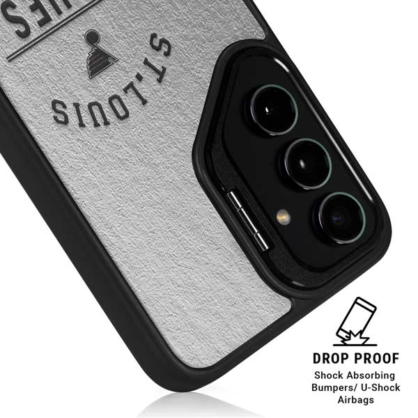 NHL St. Louis Blues Black Text Galaxy S26 Plus Kickstand Case