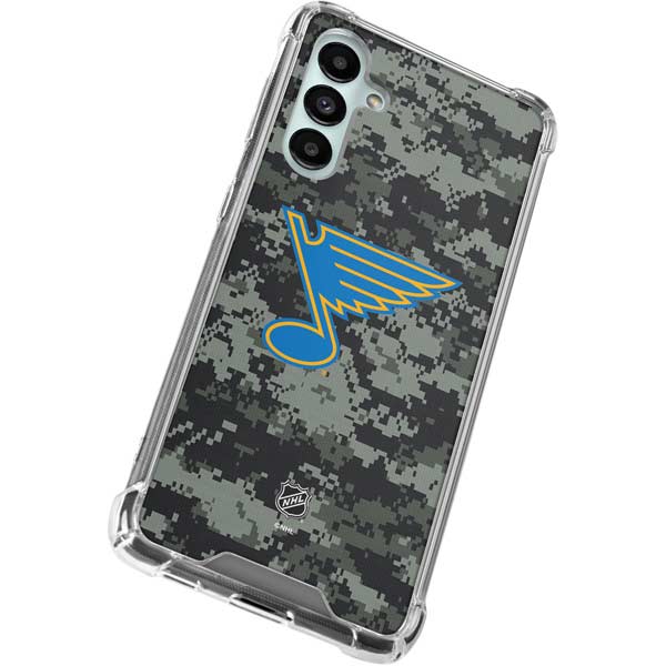 NHL St. Louis Blues Camo Galaxy A16 5G Clear Case