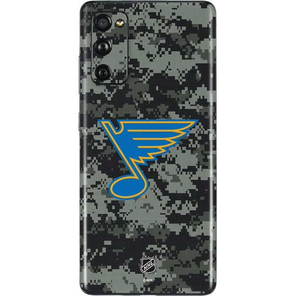 NHL St. Louis Blues Camo Galaxy S20 Fan Edition Skin