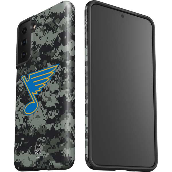 NHL St. Louis Blues Camo Galaxy S21 FE Pro Case