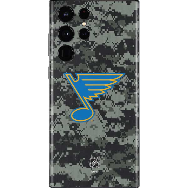 NHL St. Louis Blues Camo Galaxy S22 Ultra Skin