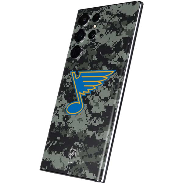 NHL St. Louis Blues Camo Galaxy S22 Ultra Skin