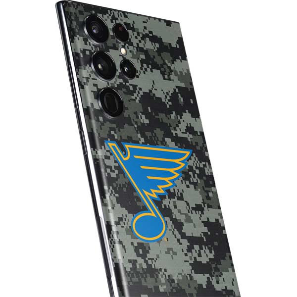 NHL St. Louis Blues Camo Galaxy S22 Ultra Skin
