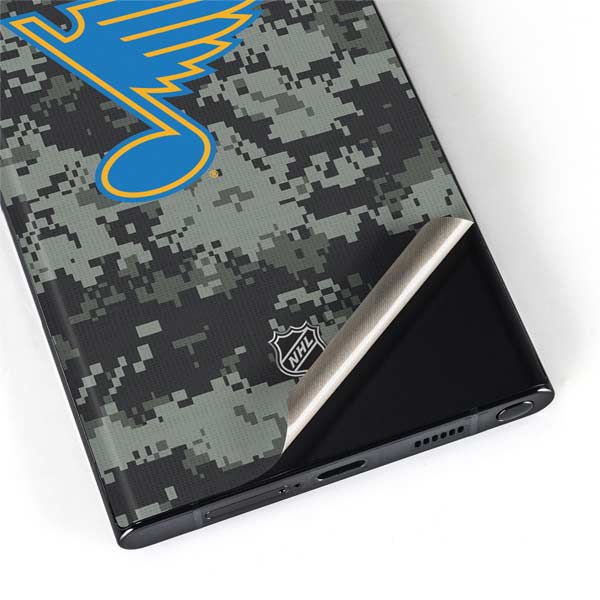 NHL St. Louis Blues Camo Galaxy S22 Ultra Skin