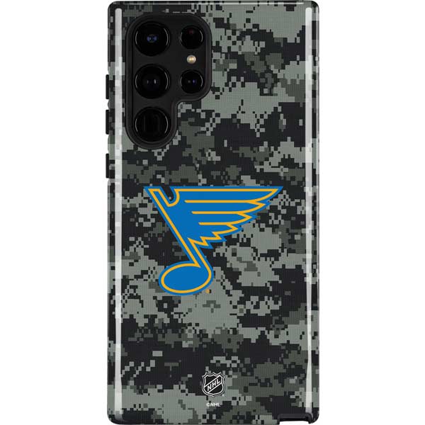 NHL St. Louis Blues Camo Galaxy S24 Ultra Impact Case