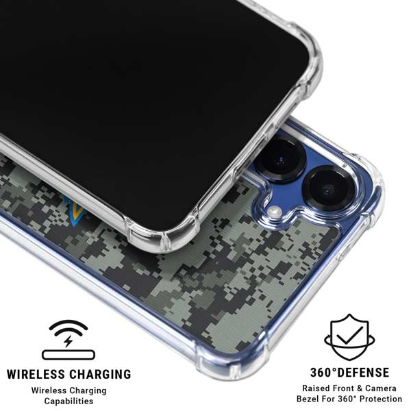NHL St. Louis Blues Camo Galaxy S25 FE Clear Case