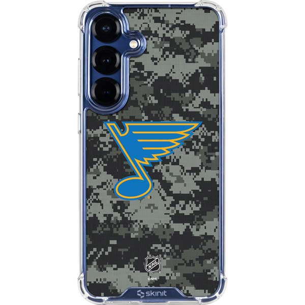 NHL St. Louis Blues Camo Galaxy S25 Plus Clear Case