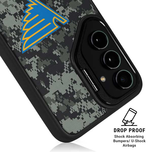 NHL St. Louis Blues Camo Galaxy S25 Plus Kickstand Case