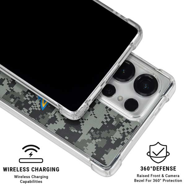 NHL St. Louis Blues Camo Galaxy S25 Ultra Clear Case