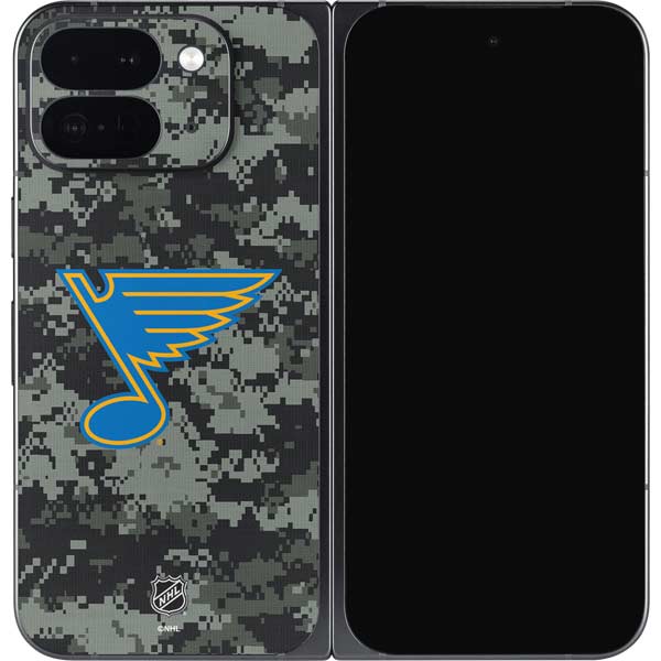 NHL St. Louis Blues Camo Google Pixel 9 Pro Fold Skin