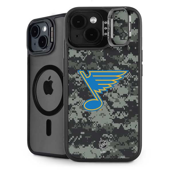 NHL St. Louis Blues Camo iPhone 13 Kickstand Case