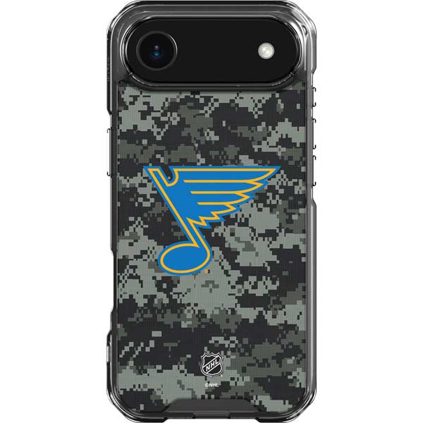 NHL St. Louis Blues Camo iPhone 17 Air Clear Case