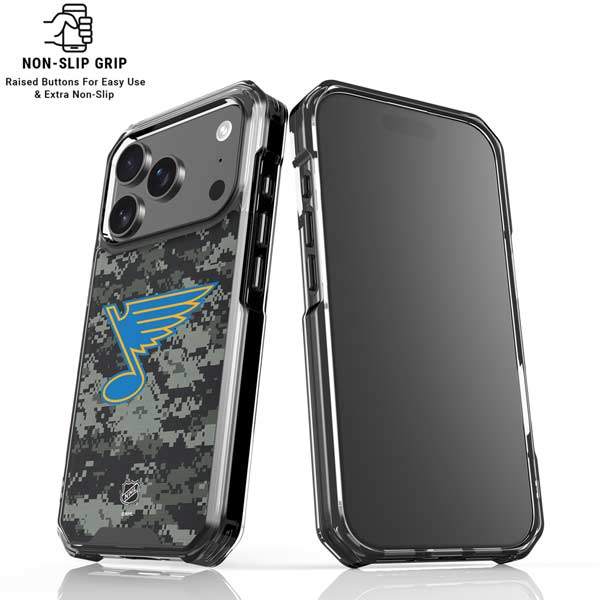 NHL St. Louis Blues Camo iPhone 17 Pro Max MagSafe Case