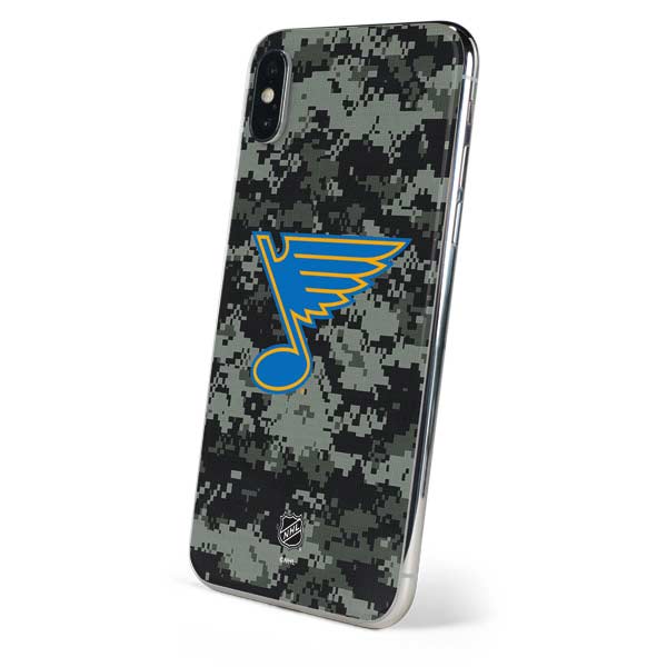 NHL St. Louis Blues Camo iPhone X Skin