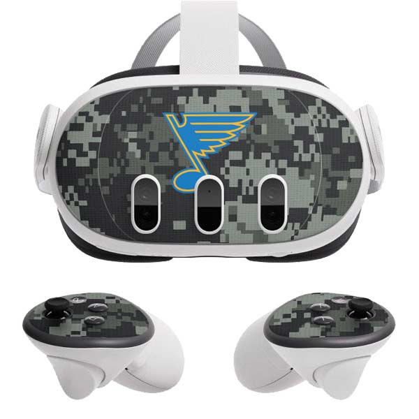 NHL St. Louis Blues Camo Meta Quest 3  Skin