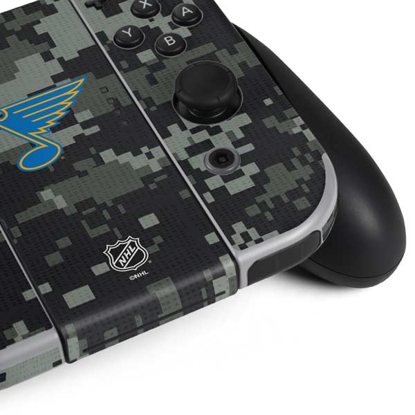 NHL St. Louis Blues Camo Nintendo Switch OLED (2021) Skin