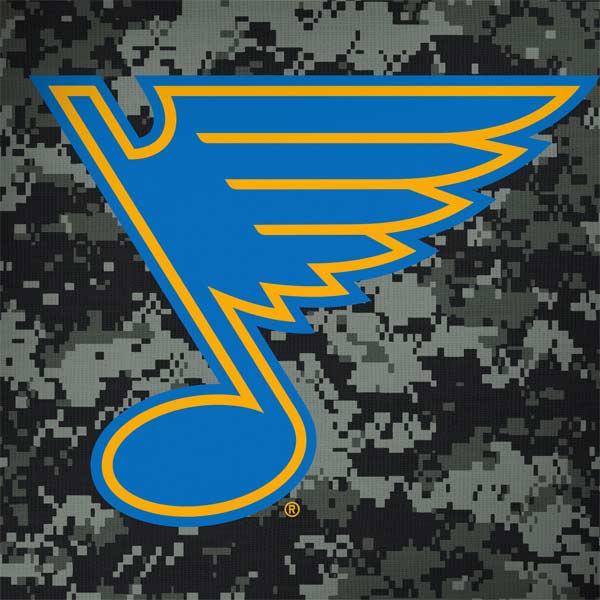 NHL St. Louis Blues Camo PlayStation 4 Gold Wireless Headset Skin