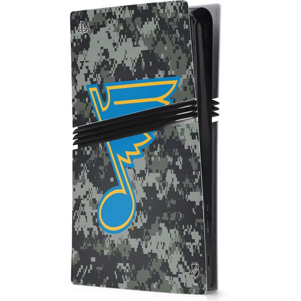 NHL St. Louis Blues Camo PS5 Pro Console Skin