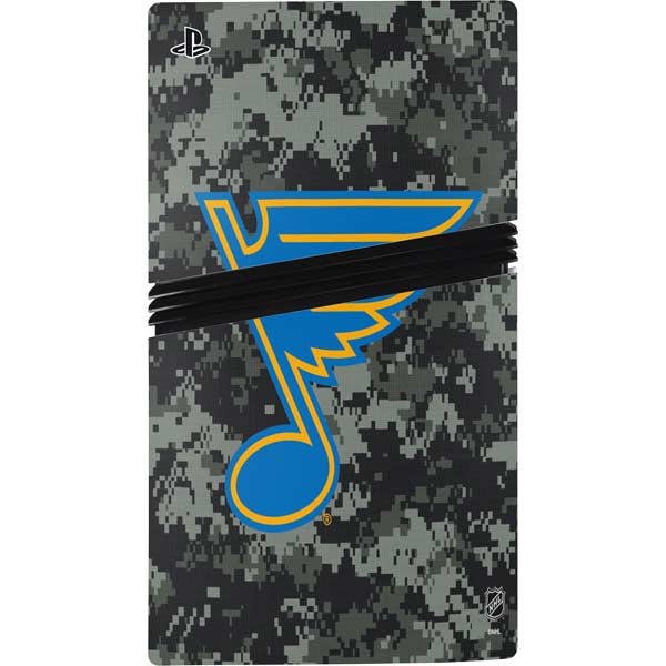 NHL St. Louis Blues Camo PS5 Pro Console Skin