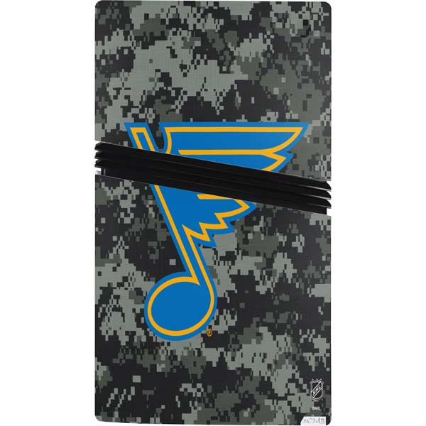 NHL St. Louis Blues Camo PS5 Pro Console Skin