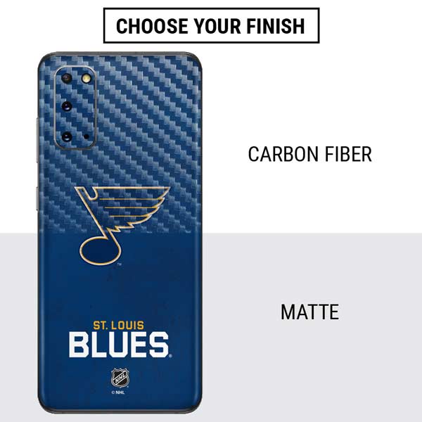 NHL St. Louis Blues Distressed Galaxy S20 Skin