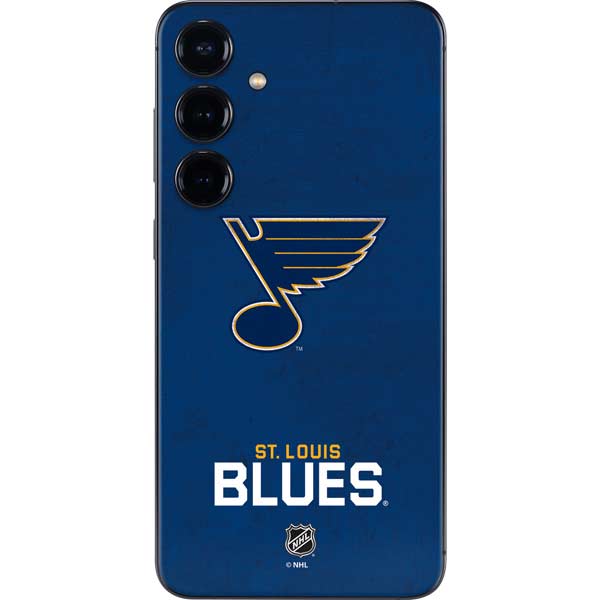 NHL St. Louis Blues Distressed Galaxy S25 Skin