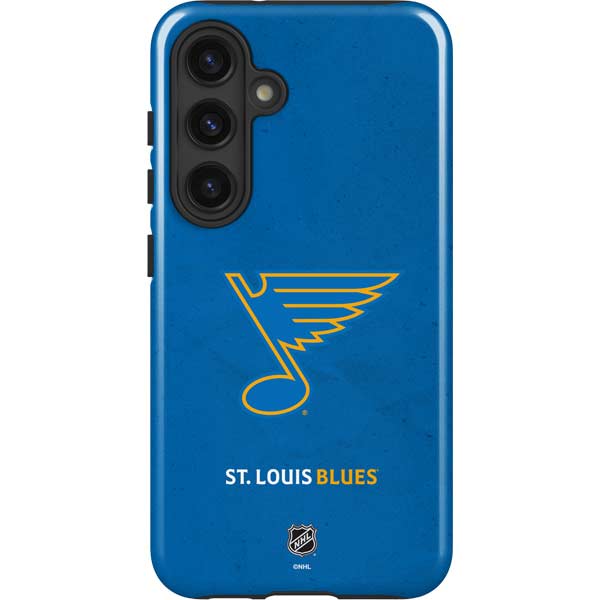 NHL St. Louis Blues Distressed Galaxy S25 Impact Case