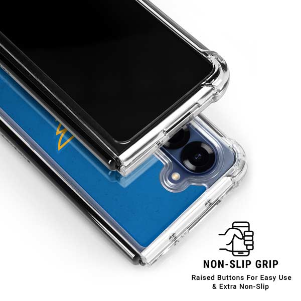 NHL St. Louis Blues Distressed Galaxy Z Fold7 Clear Case