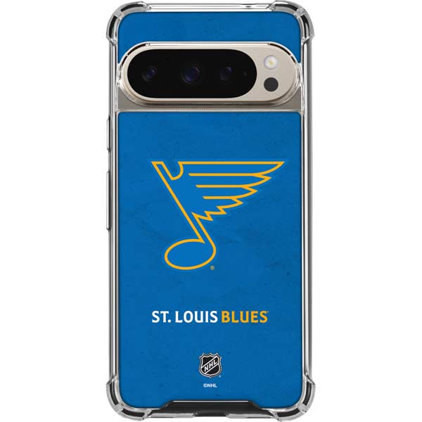 NHL St. Louis Blues Distressed Google Pixel 9 Pro XL Clear Case