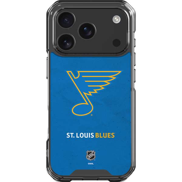 NHL St. Louis Blues Distressed iPhone 17 Pro Clear Case
