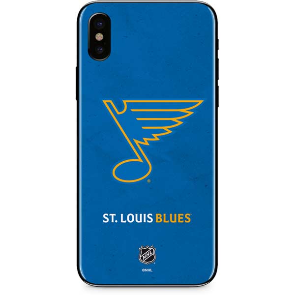 NHL St. Louis Blues Distressed iPhone XS Skin