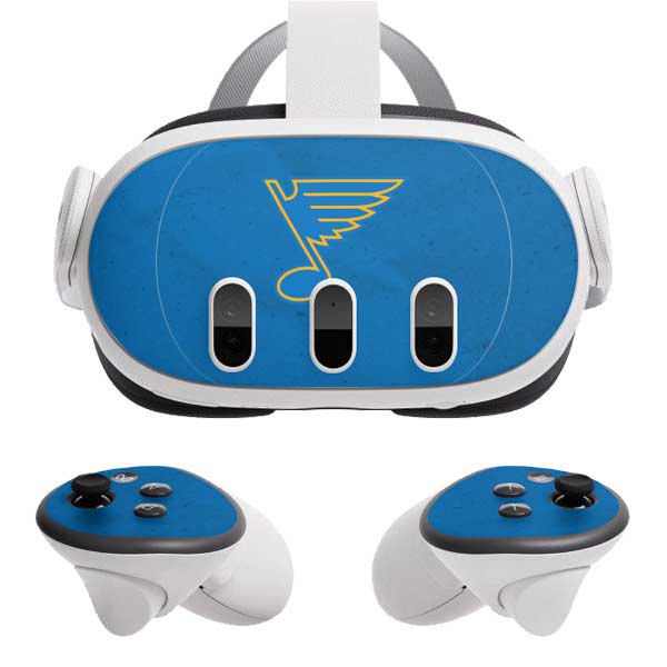 NHL St. Louis Blues Distressed Meta Quest 3  Skin