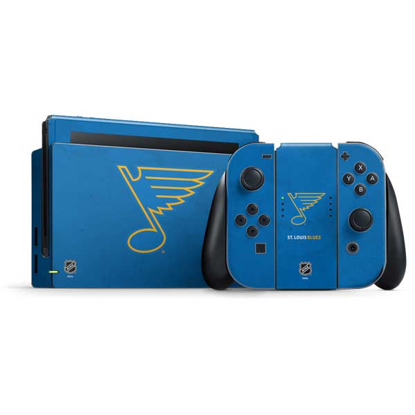 NHL St. Louis Blues Distressed Nintendo Switch Bundle Skin