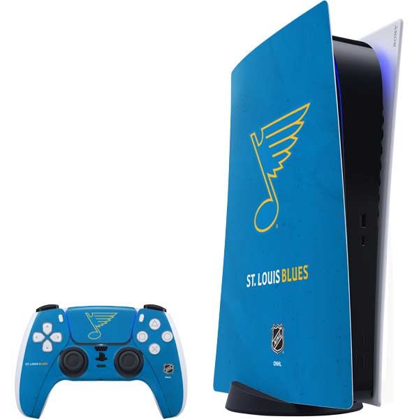 NHL St. Louis Blues Distressed PS5 Bundle Skin